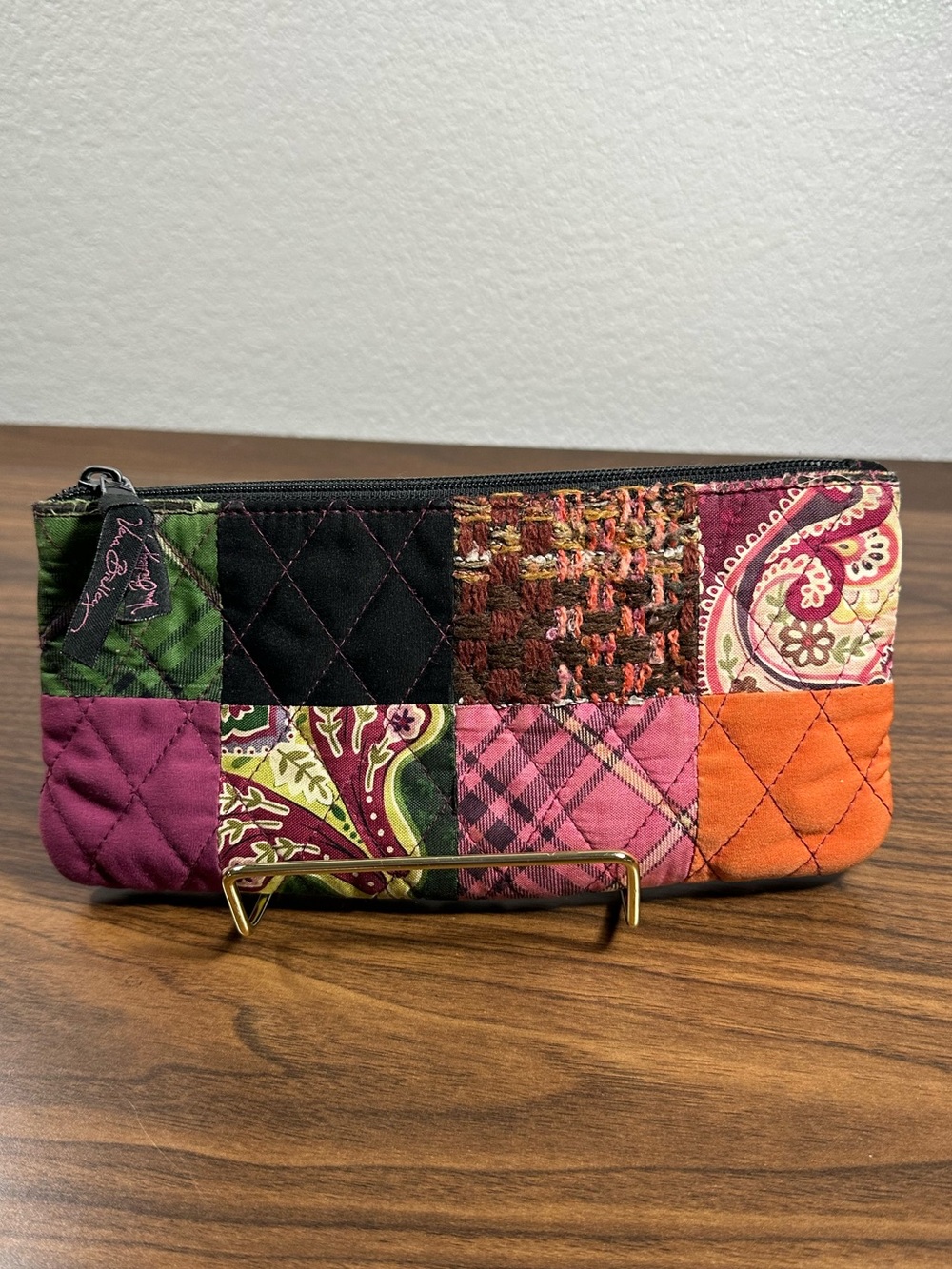 Vera Bradley Patchwork Quilted Zip Pouch - Multi Color